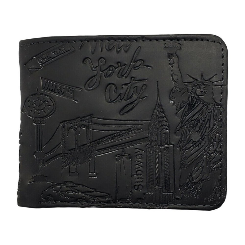 NEW YORK CITY USA MEN'S BLACK WALLET / CARD ID
